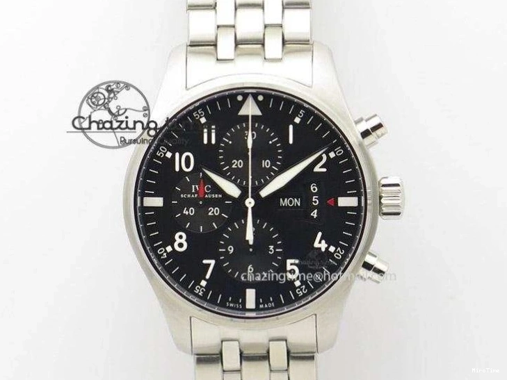 MIROTIME 0108 Affordable Mark XVII IW326501 FKF 1:1 Best Edition Black Dial on Black Leather Strap 7131